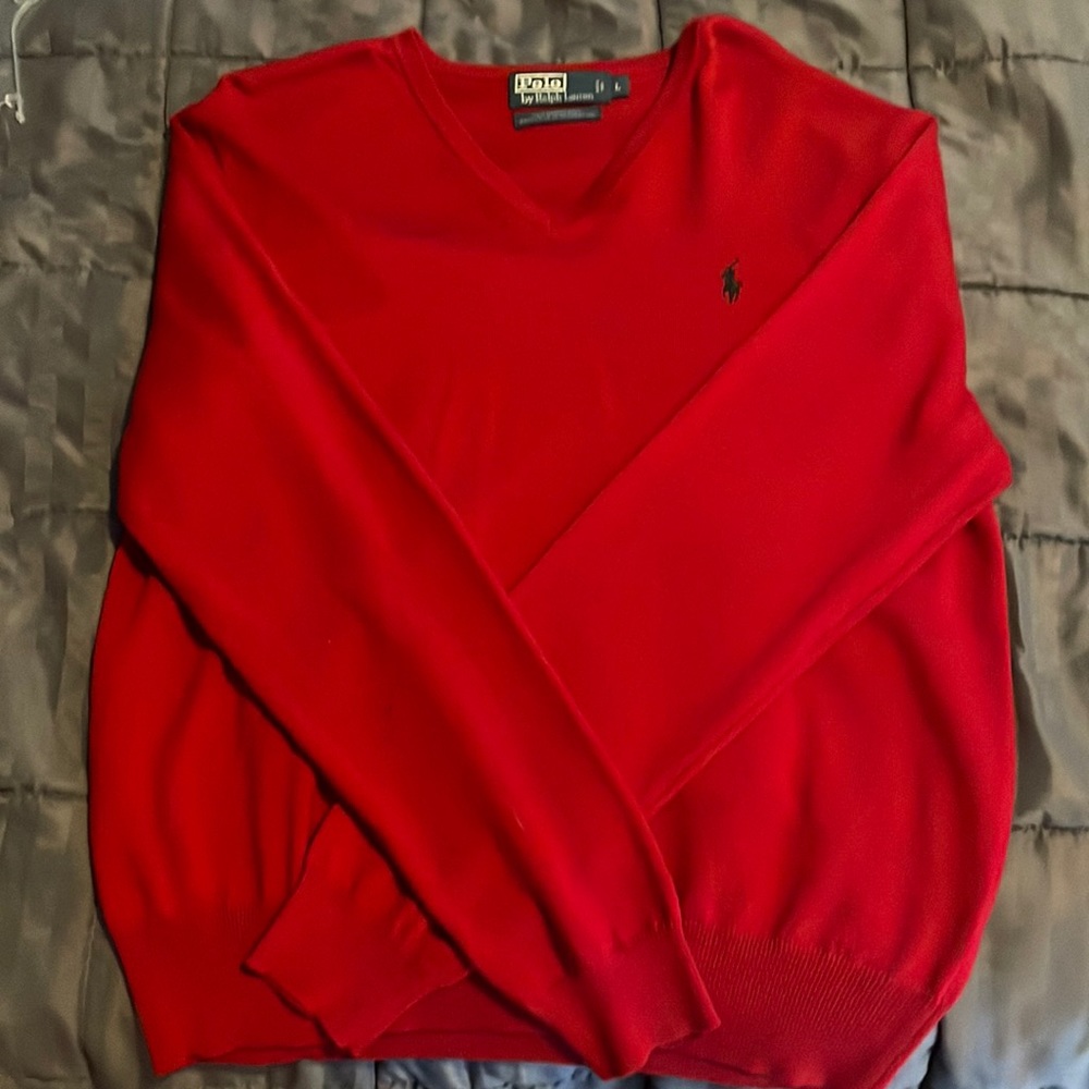 Polo by Ralph Lauren V-Neck Merino Wool Sweater